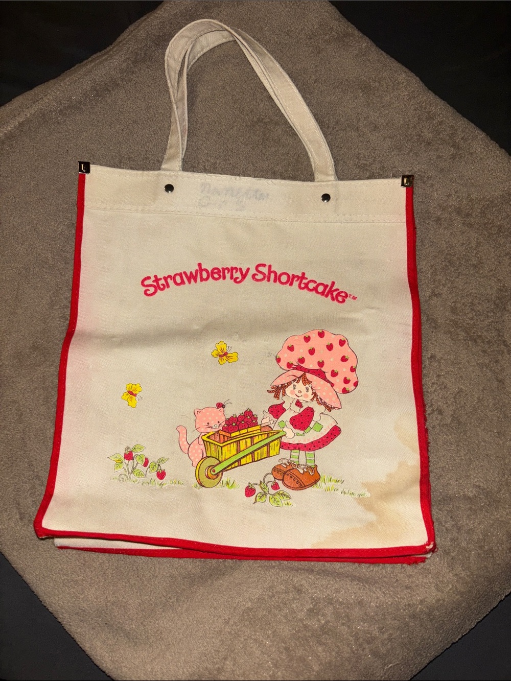 Vintage 1980’s Strawberry Shortcake Tote Bag